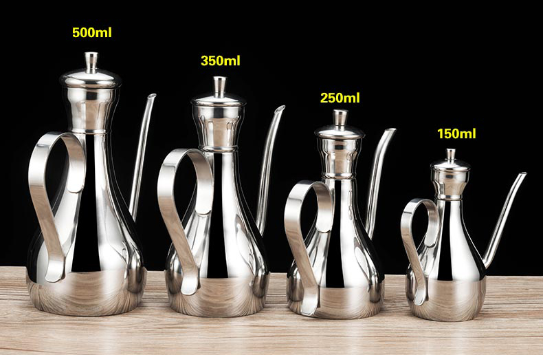 Stainless Steel Oil Jug in 4 sizes
